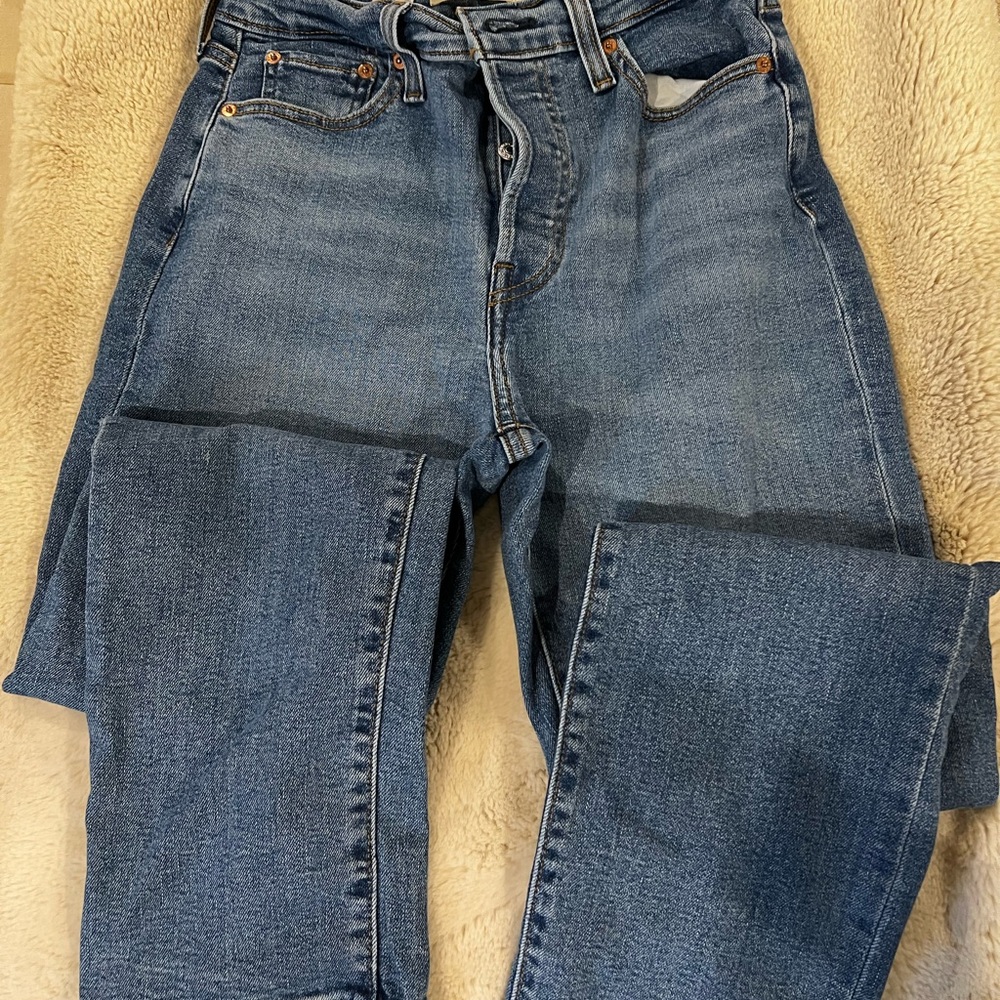 Levi's Blue Straight Leg Jeans with Classic Fit